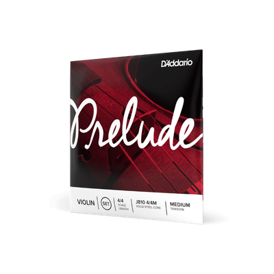 D&#39;Addario Prelude Violin String Set, 4/4 Scale, Medium Tension