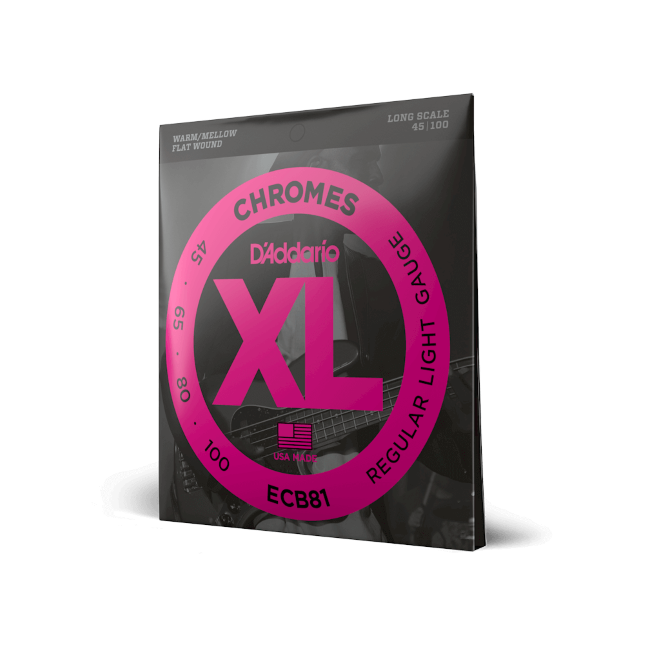 45-100 Regular Light, Long Scale, XL Chromes Bass Strings