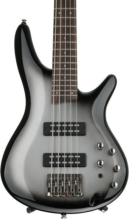 Ibanez Standard SR305E 5-String Electric Bass - Metallic Silver Sunburst