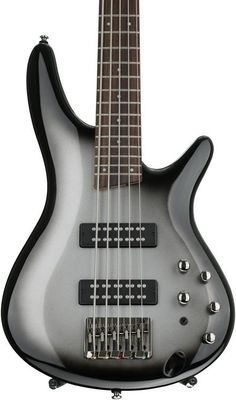 Ibanez Standard SR305E 5-String Electric Bass - Metallic Silver Sunburst