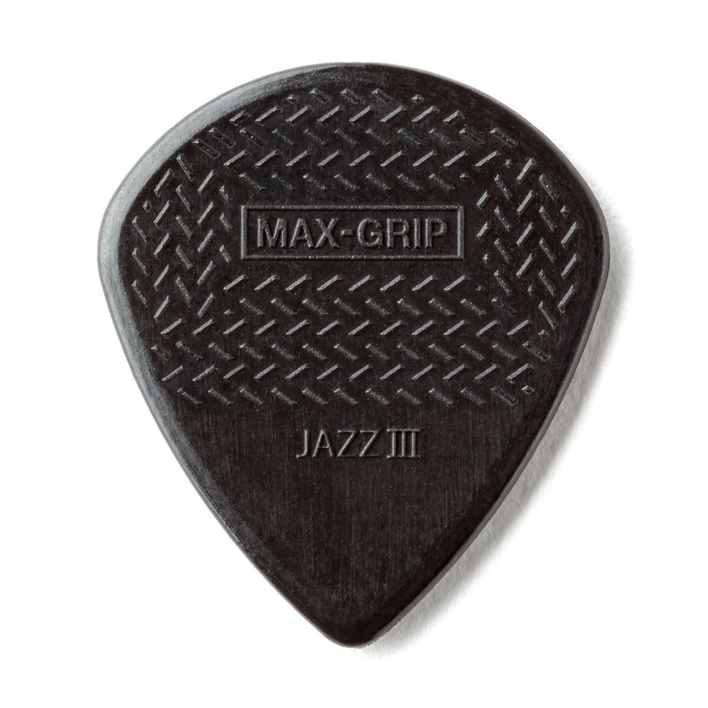 Dunlop Nylon Max-Grip Jazz III Black &quot;Stiffo&quot; Picks 6-Pack