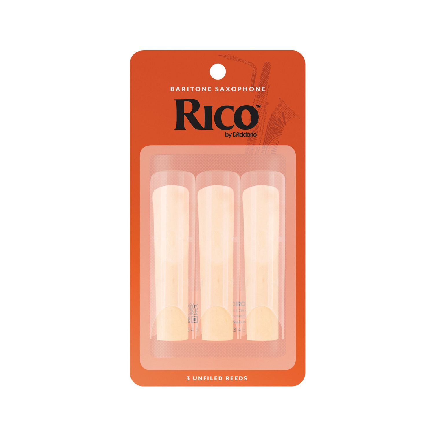 Rico Baritone Saxophone Reeds, 3-Pack