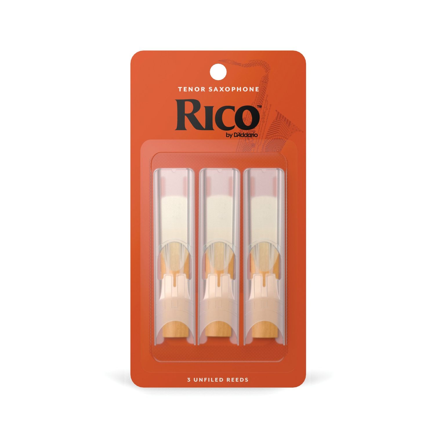 Rico Tenor Saxophone Reeds, 3-Pack