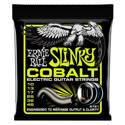 Ernie Ball Regular Slinky Cobalt Electric Guitar Strings - 10-46 Gauge