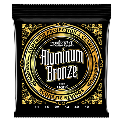 Ernie Ball Light Aluminum Bronze Acoustic Guitar Strings - 11-52 Gauge