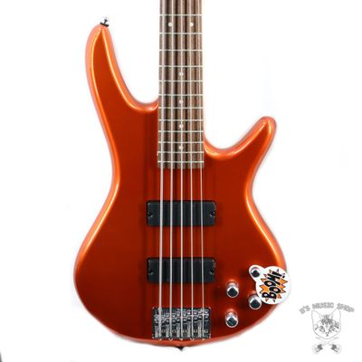 Ibanez GIO GSR205 5-String Electric Bass - Roadster Orange Metallic