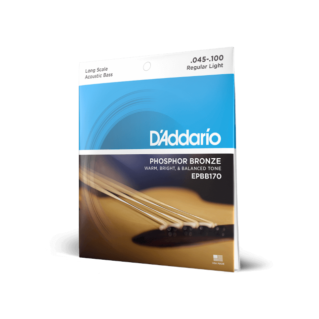 45-100 Regular Light, Long Scale, Phosphor Bronze Acoustic Bass Strings