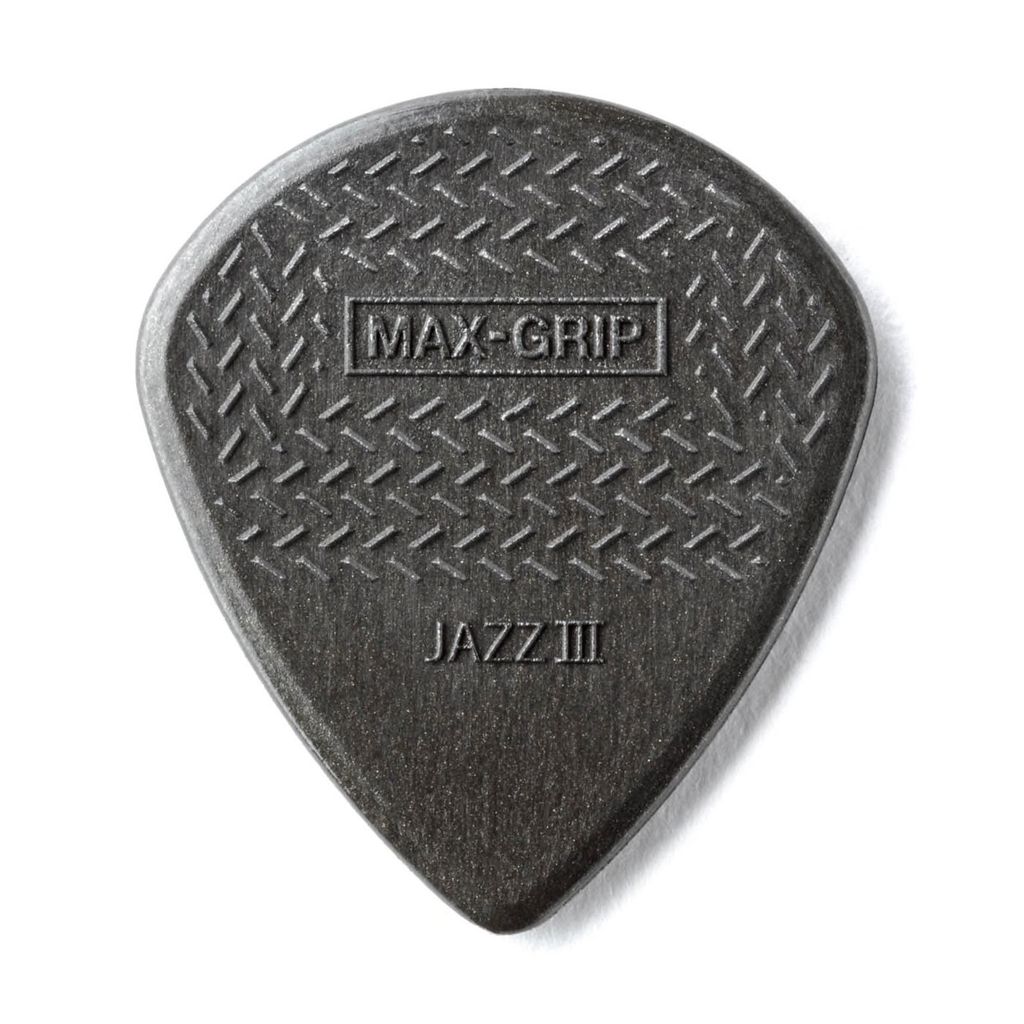 Dunlop Carbon Fiber Max-Grip Jazz III Black Guitar Picks 6-Pack