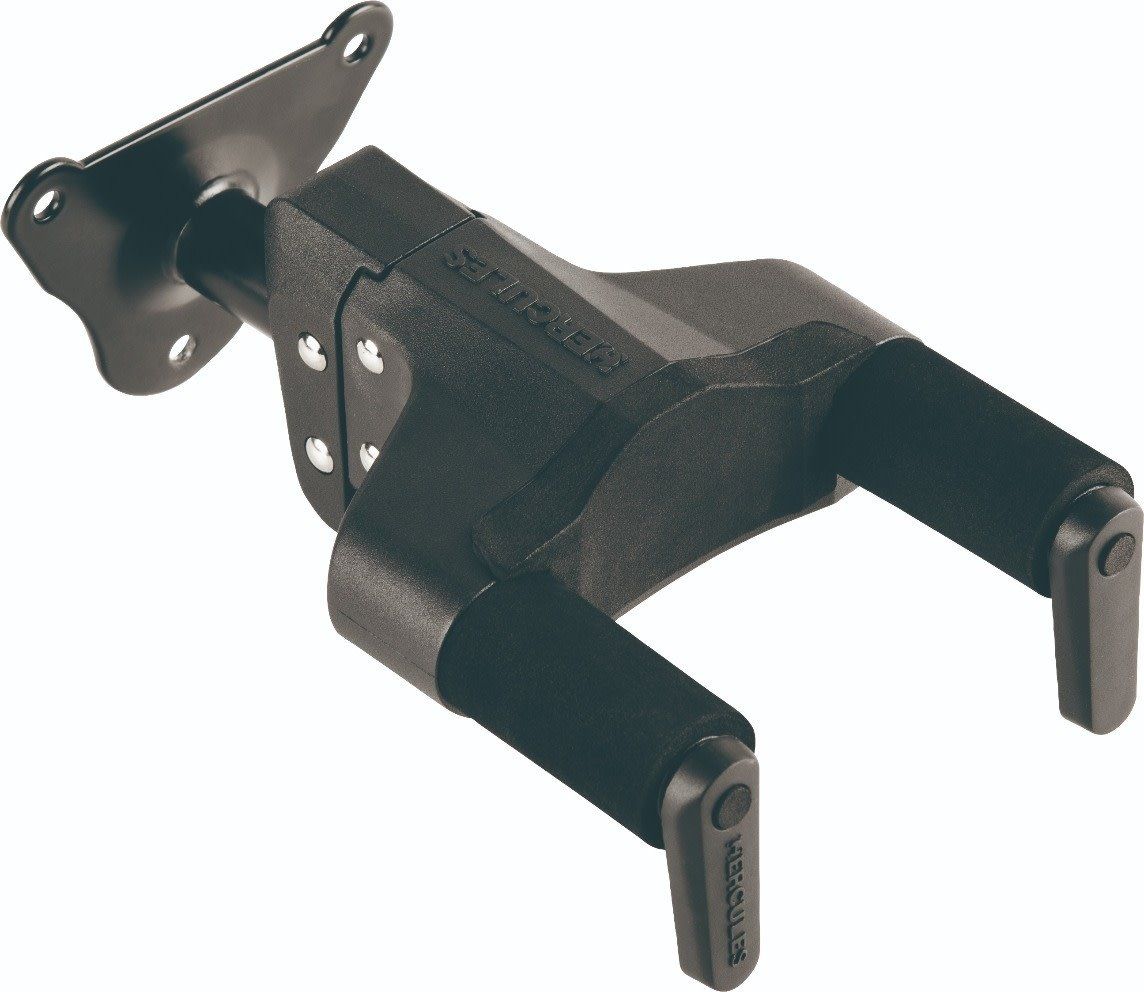 Hercules PLUS Series Universal AutoGrip Wall Mount Guitar Hanger w/Steel Base, Short Arm