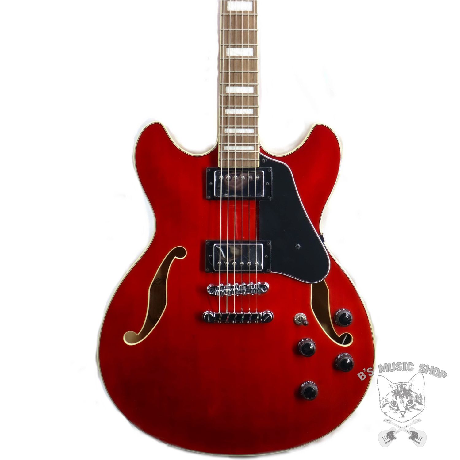 Ibanez Artcore AS73 Electric Guitar - Transparent Cherry Red