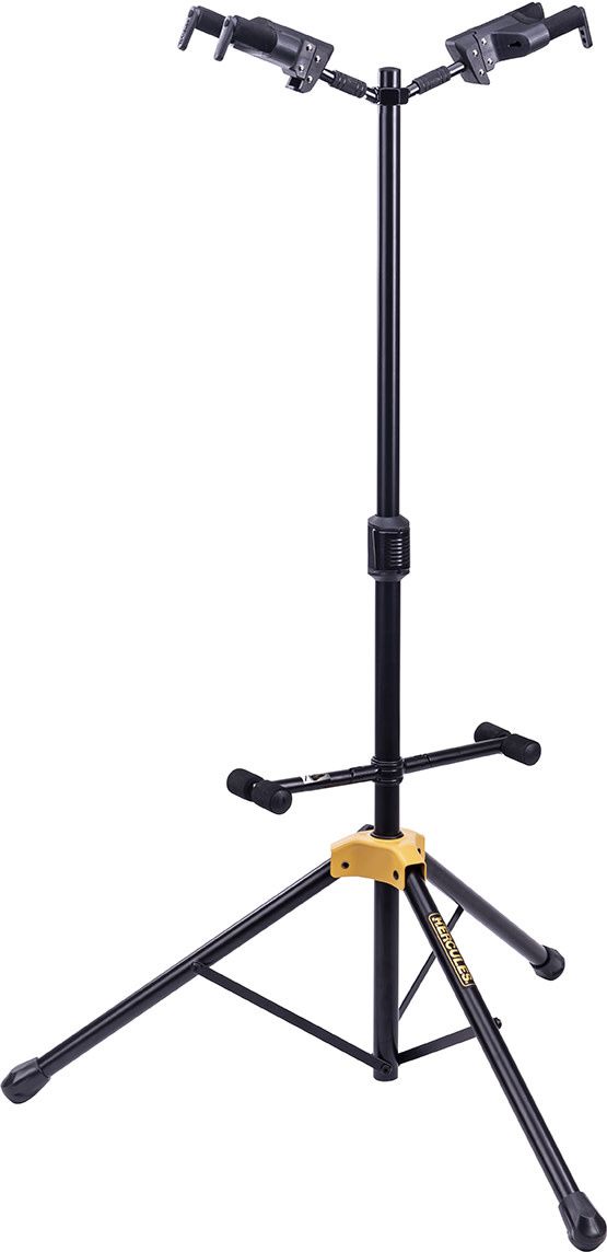Hercules PLUS Series Universal AutoGrip Duo Guitar Stand w/Foldable Backrest