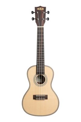 Kala Solid Spruce Striped Ebony Concert Ukulele