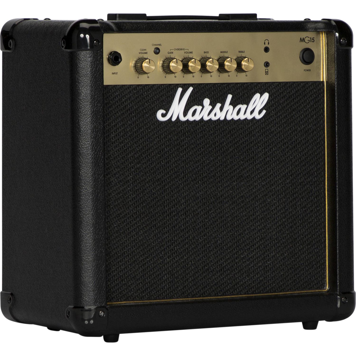 Marshall MG15GR-U 15 Watt 1x8 combo w/ 2 channels, reverb, MP3 input ( 2 units/carton)