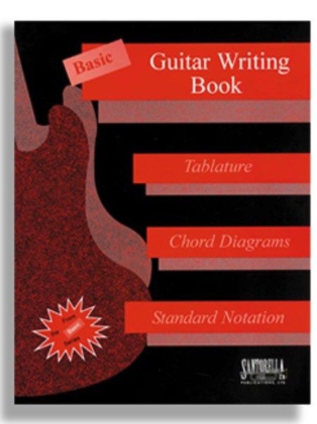Basic Guitar Writing Book for Tablature, Chord Diagrams and Standard Notation