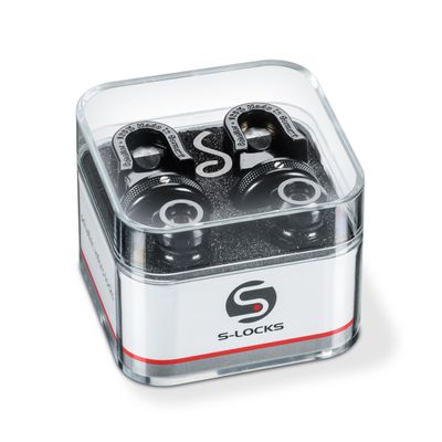 Schaller S-Locks Security Strap Locks - Black Chrome