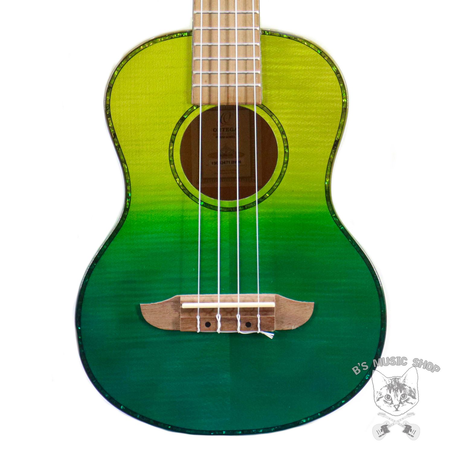 Ortega Prism Series Tenor Ukulele w/Bag - Ivy Fade