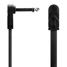 Hosa - Flat Guitar Patch Cable, Molded Low-profile Right-angle to Same, 12 in