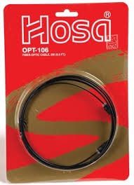 Hosa - Fiber Optic Cable, Toslink to Same, 6 ft