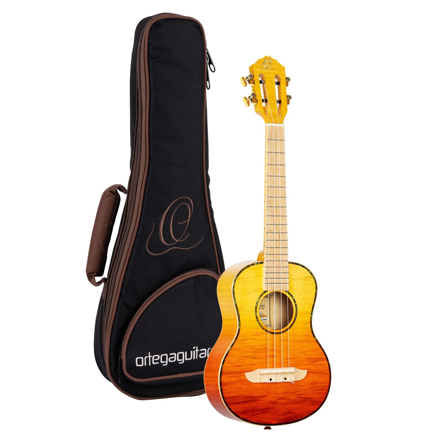 Ortega Prism Series Tenor Ukulele w/Bag - Tequila Sunburst