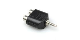 Hosa - Adapter, Dual RCA to 3.5 mm TRS