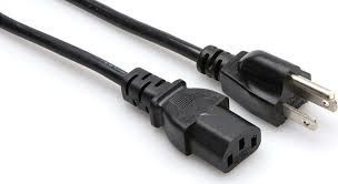 Hosa - Power Cord, IEC C13 to NEMA 5-15P, 3 ft