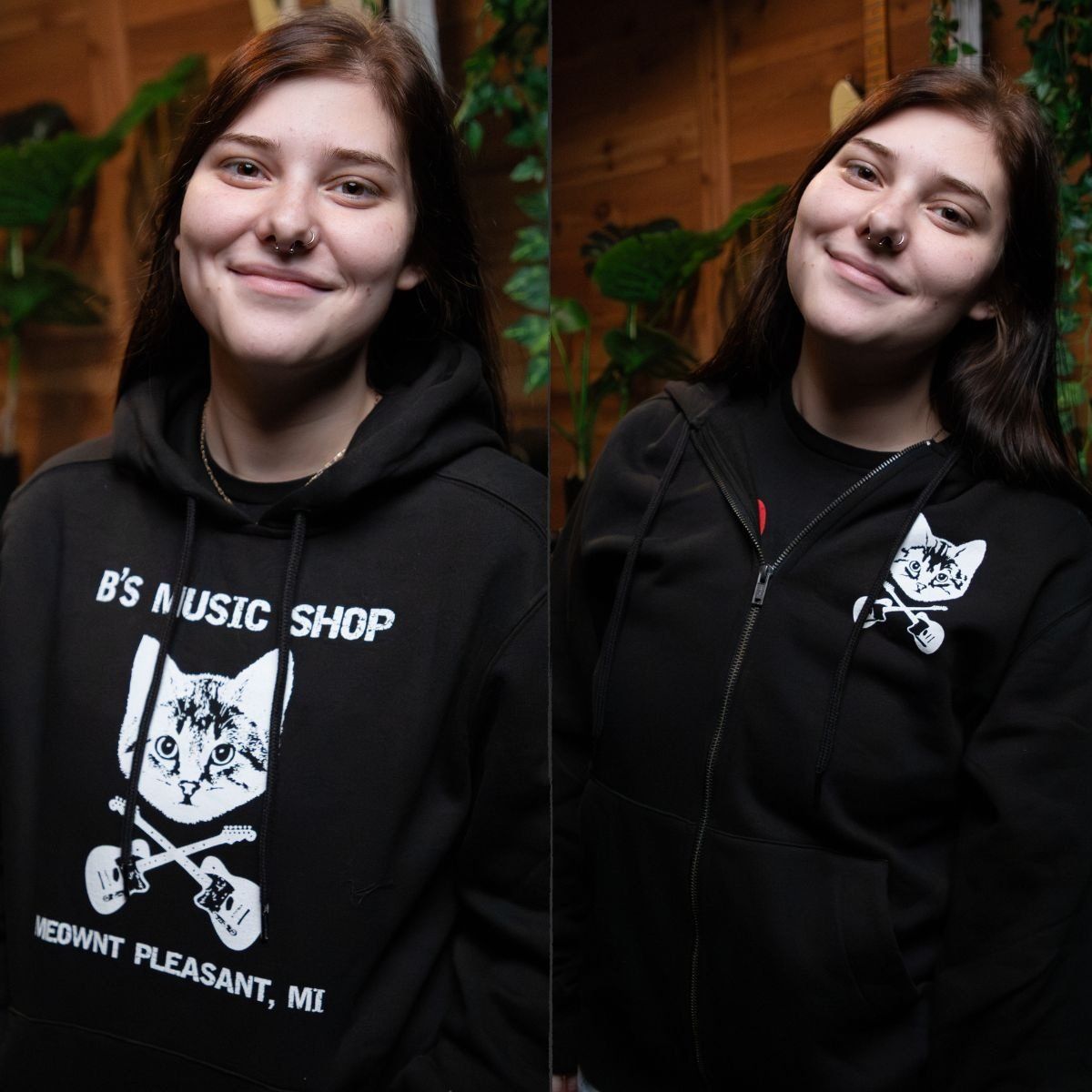 B's Music Shop Hoodie Style