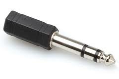 Hosa - Adapter, 3.5 mm TRS to 1/4 in TRS