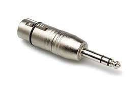 Hosa - Adapter, XLR3F to 1/4 in TRS