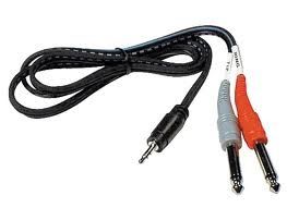 Hosa - Stereo Breakout, 3.5 mm TRS to Dual 1/4 in TS, 10 ft
