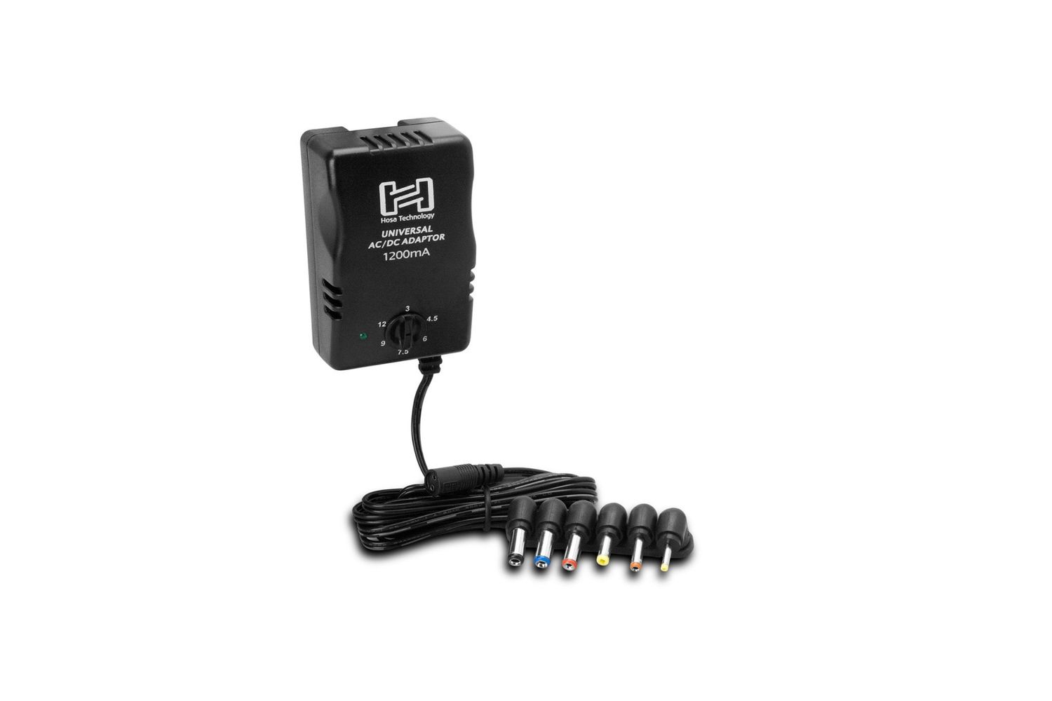 Hosa - Universal Power Adapter, Selectable up to 12 VDC 1200 mA