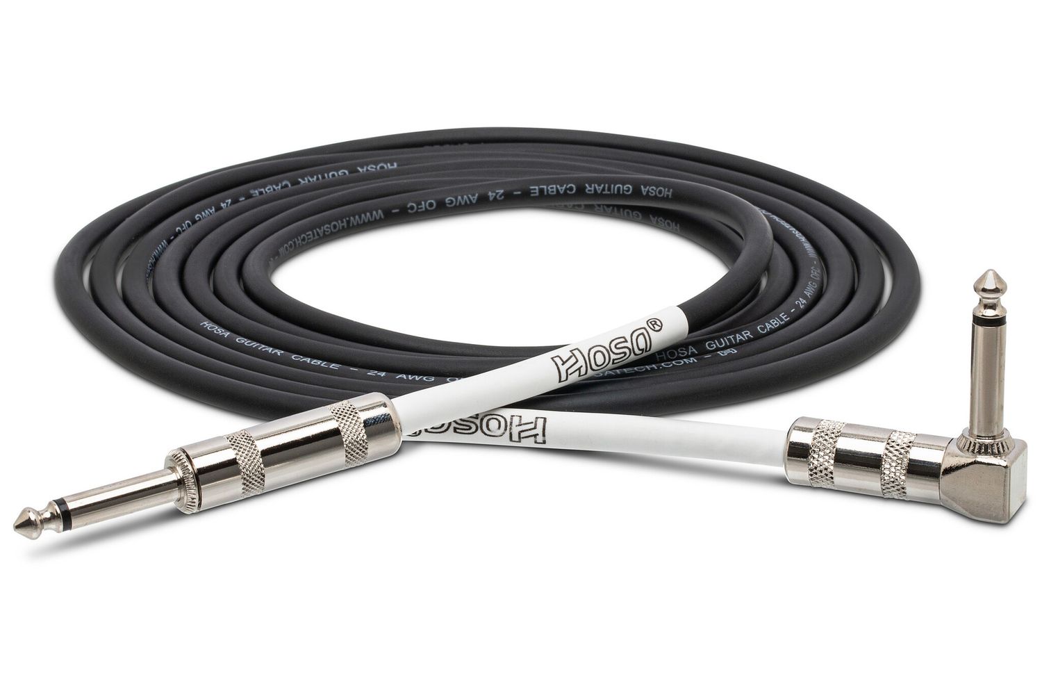 Hosa - Guitar Cable, Hosa Straight to Right-angle, 10 ft