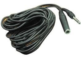 Hosa - Headphone Extension Cable, 1/4 in TRS to 1/4 in TRS, 25 ft