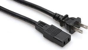 Hosa - Power Cord, IEC C9 to NEMA 1-15P, 8 ft