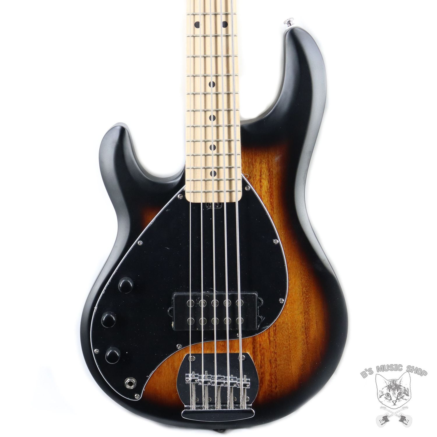Sterling by Music Man SUB Series StingRay5 in Vintage Sunburst, Left-Handed