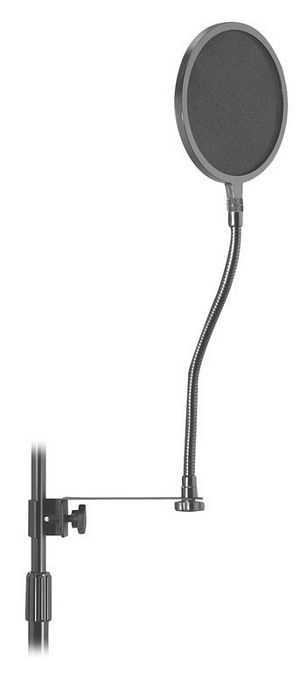 On-Stage ASVS6-GB Pop Blocker with Clamp and Gooseneck