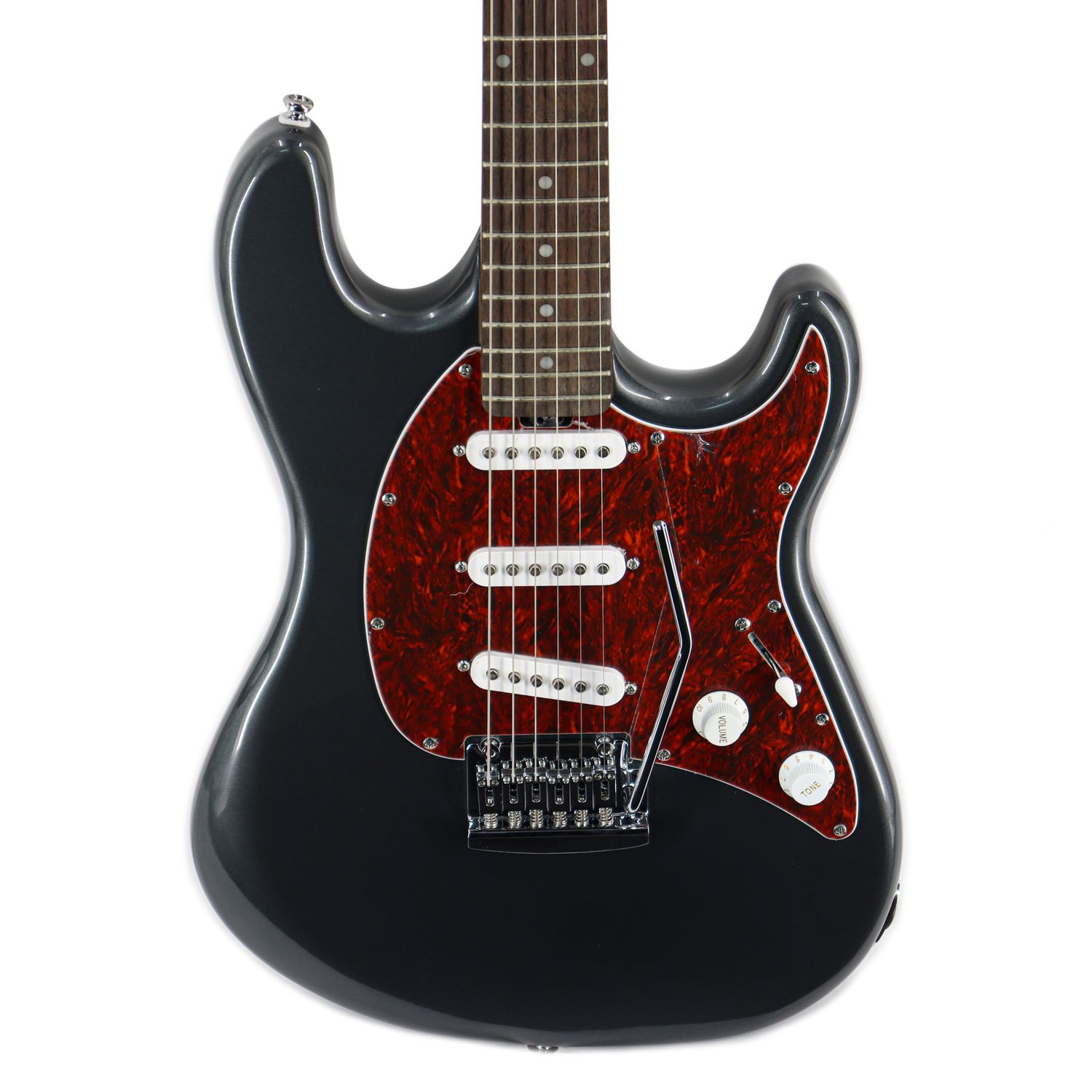 Sterling by Music Man SUB Series Cutlass SSS in Charcoal Frost