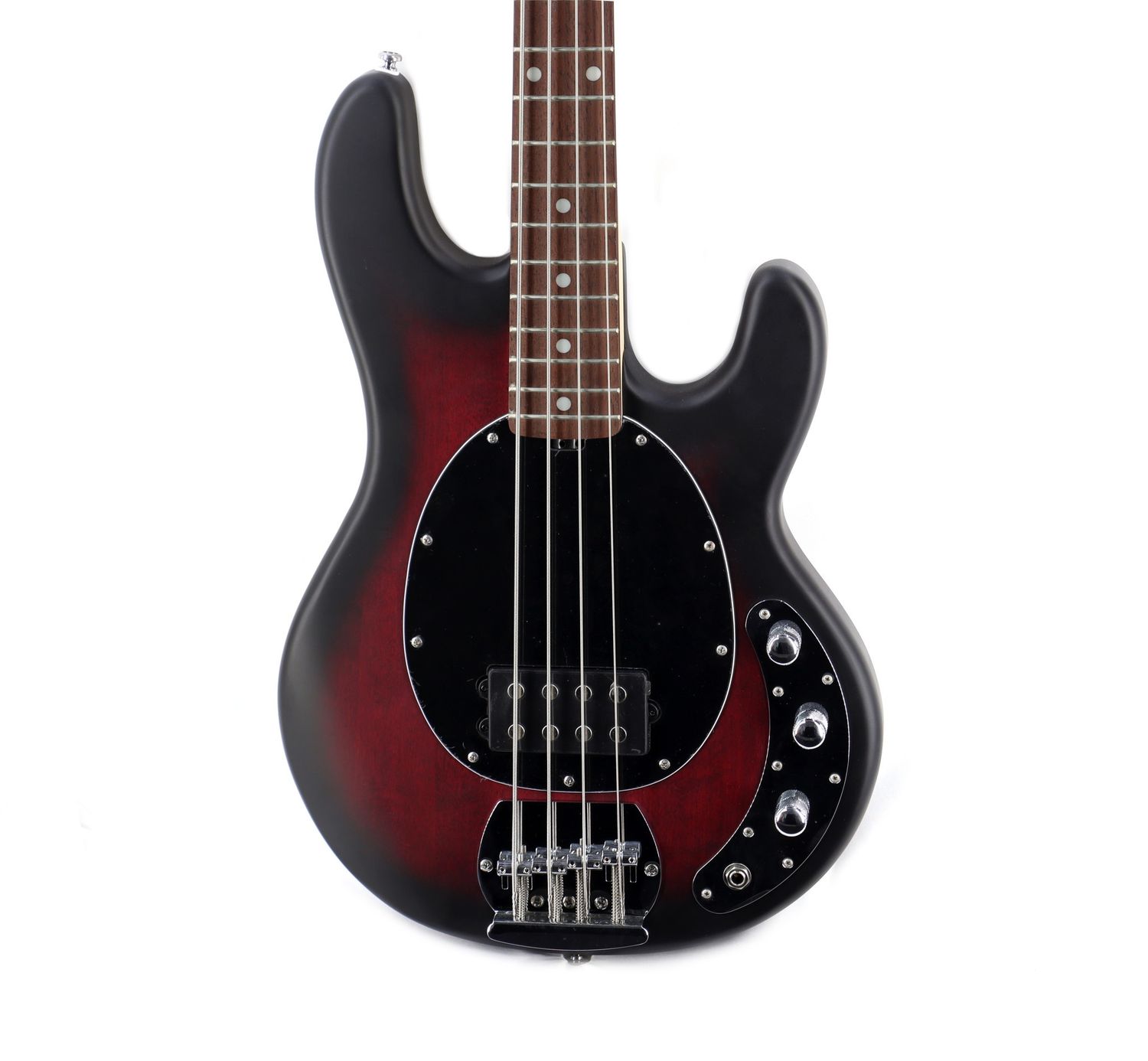 Sterling by Music Man SUB Series StingRay in Ruby Red Burst Satin
