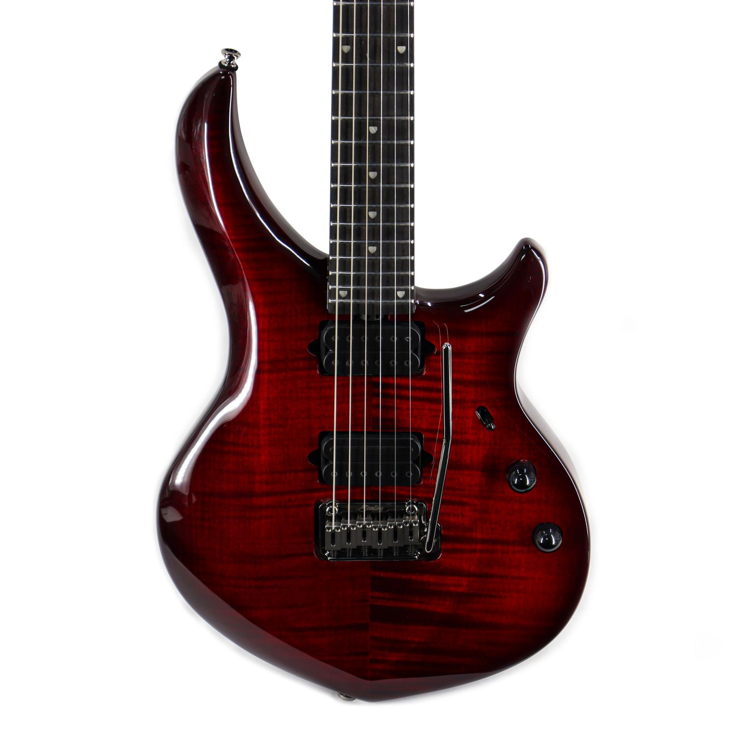 Sterling by Music Man Majesty MAJ200X Flame Maple in Royal Red w/Gig Bag