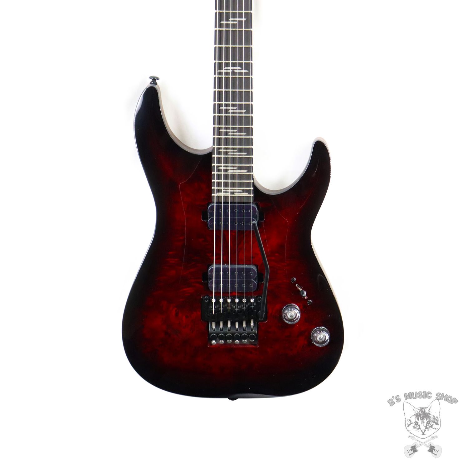 Schecter Omen Elite-6 FR in Black Cherry Burst