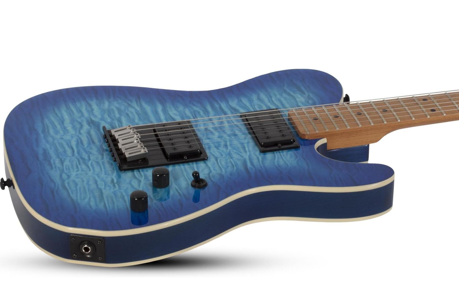 Schecter PT Pro in Trans Blue Burst w/Maple Fretboard