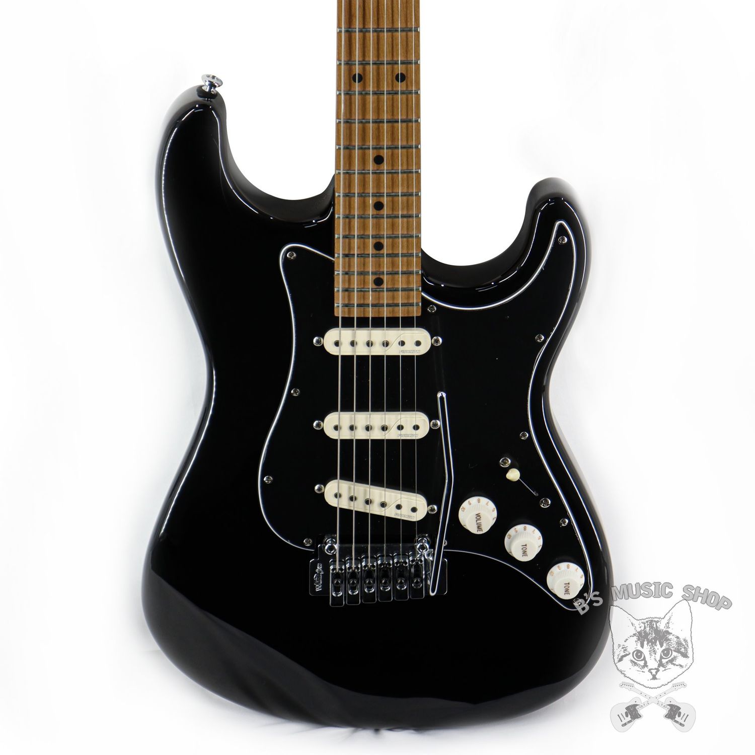 Reverend Gil Parris Signature GPS in Midnight Black, Roasted Maple Fingerboard
