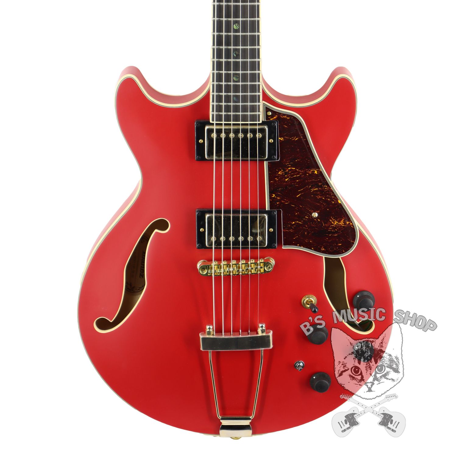 Ibanez Artcore Expressionist AMH90 Electric Guitar - Cherry Red Flat