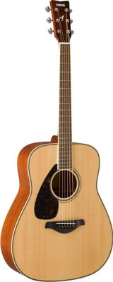 Yamaha FG820L Lefty, natural, solid Sitka spruce top, mahogany back and sides, walnut fretboard and bridge
