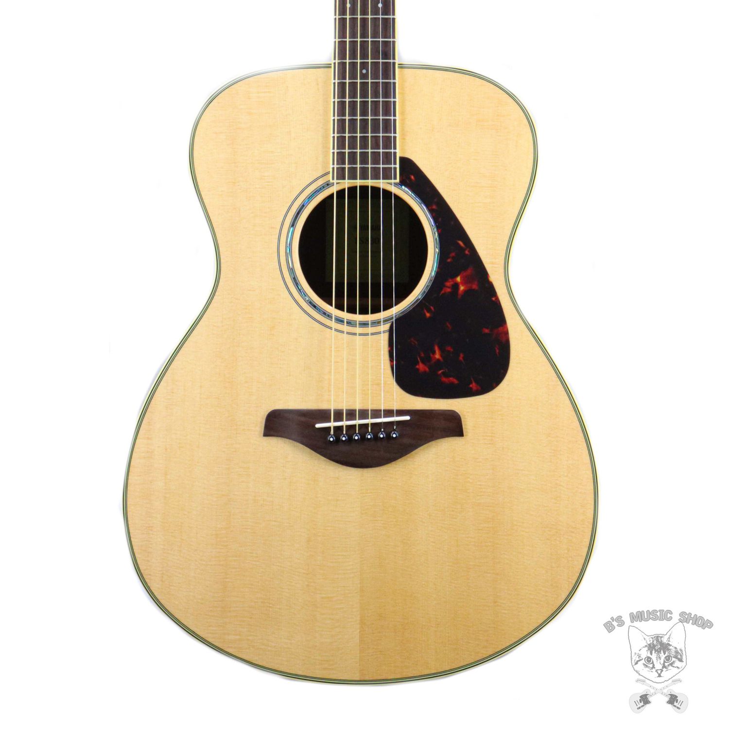 Yamaha FS830 Natural, small body, solid Sitka spruce top, rosewood back and sides, mahogany fretboard and bridge