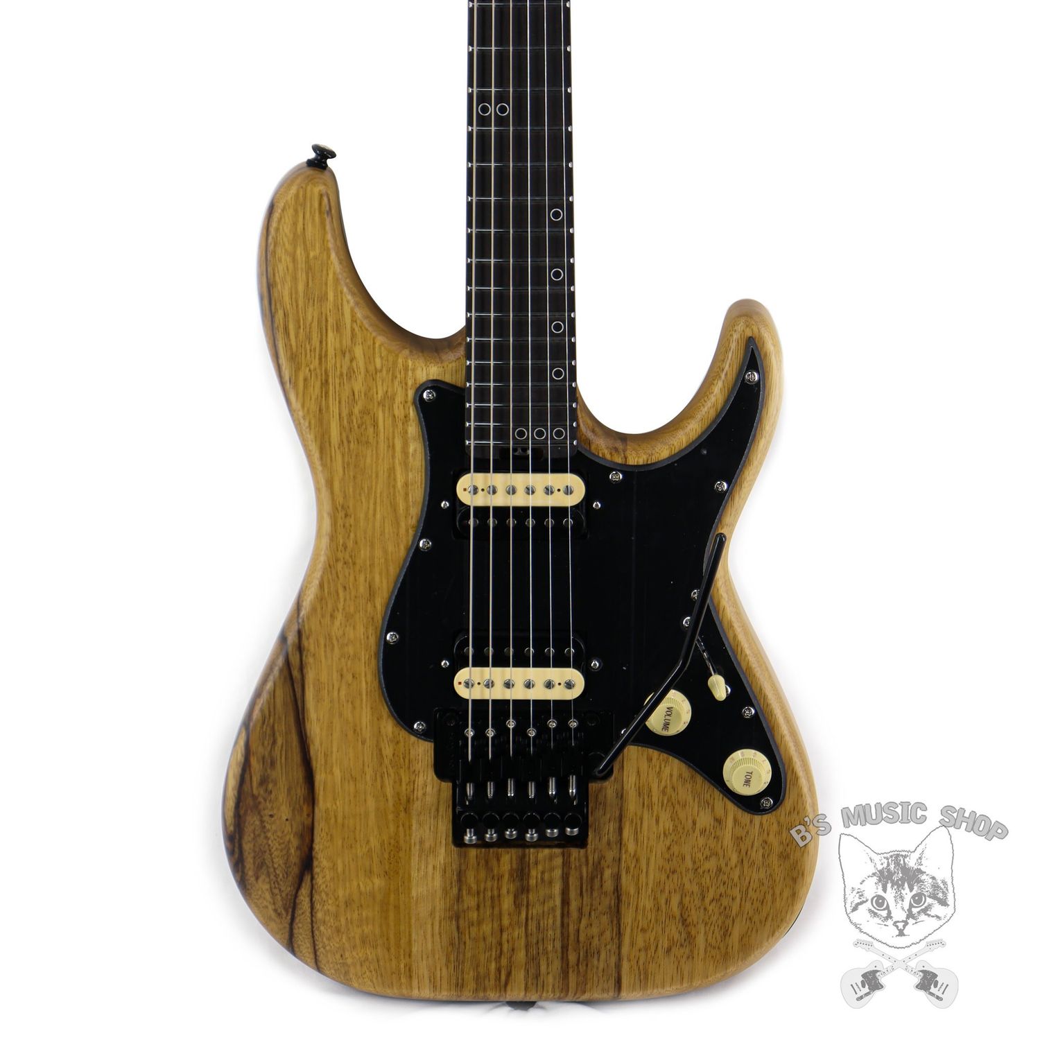 Schecter Sun Valley Super Shredder Exotic in Black Limba