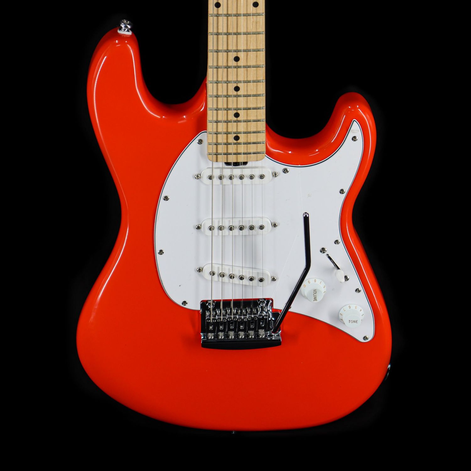 Sterling by Music Man SUB Series Cutlass SSS in Fiesta Red