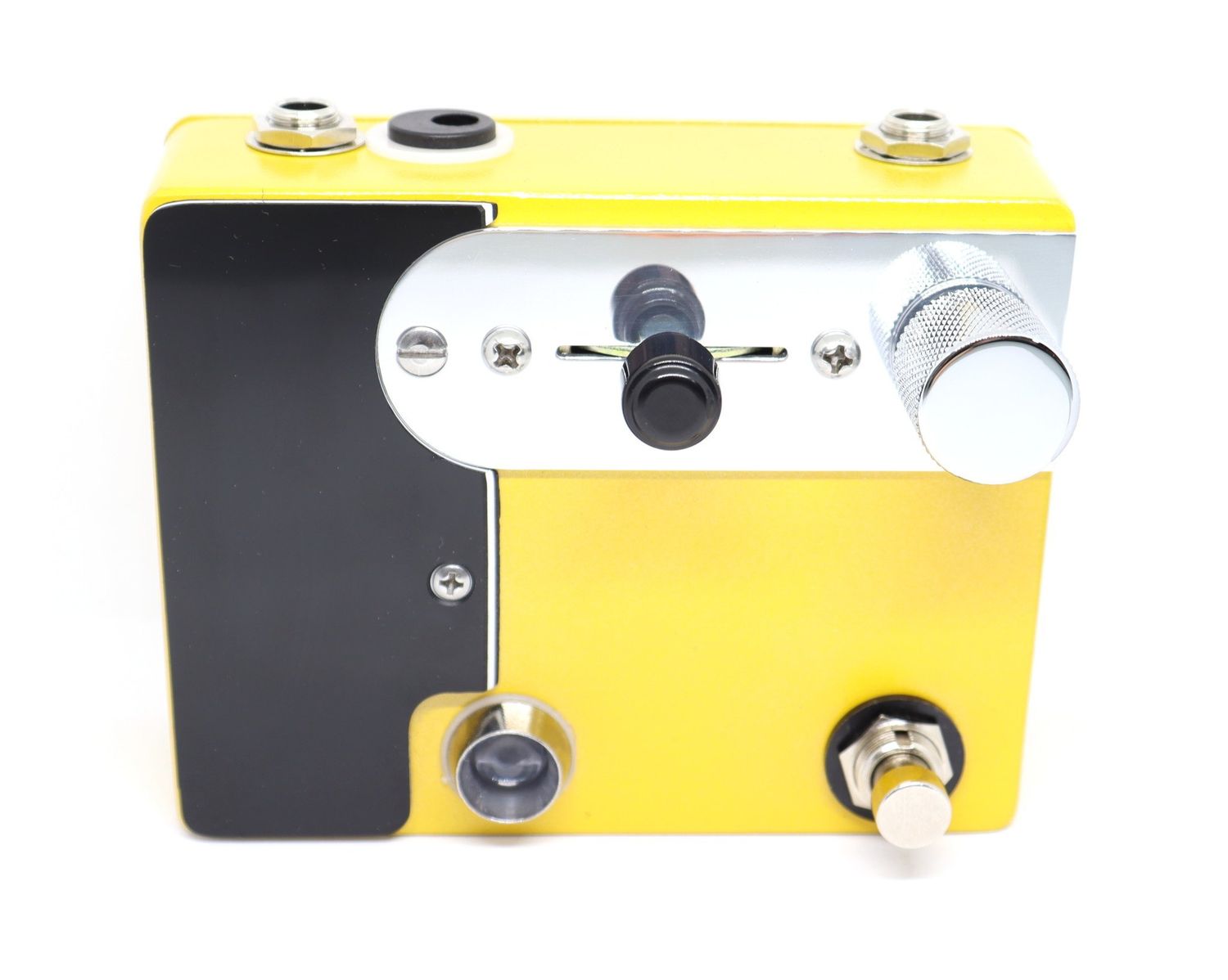 CopperSound Broadway Germanium Preamp &amp; Treble Booster in &#39;52 Butterscotch, Black Guard, Chrome Knobs, Chrome Hardware