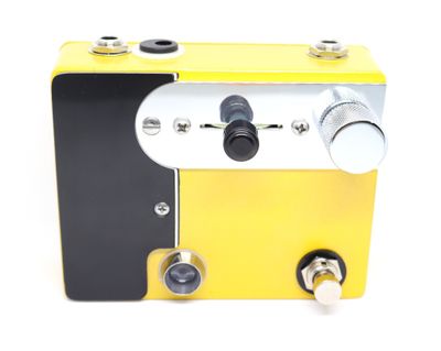 CopperSound Broadway Germanium Preamp &amp; Treble Booster in &#39;52 Butterscotch, Black Guard, Chrome Knobs, Chrome Hardware