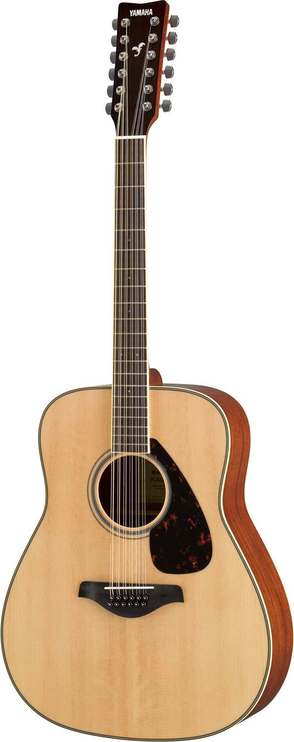 Yamaha FG820-12 12-String, natural, solid Sitka spruce top, mahogany back and sides, walnut fretboard and bridge