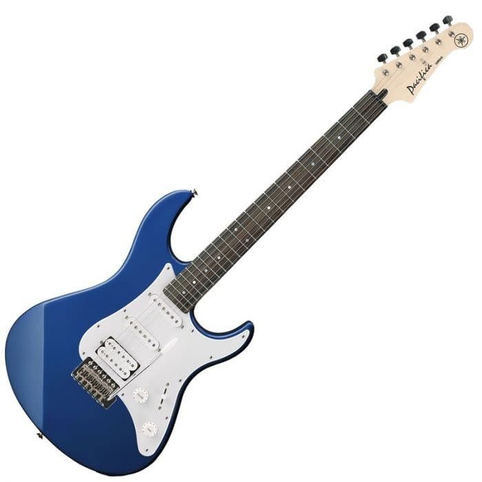 Yamaha PAC012METALLICBLUE Metallic Blue, Dbl cut, agathis body, HSS;